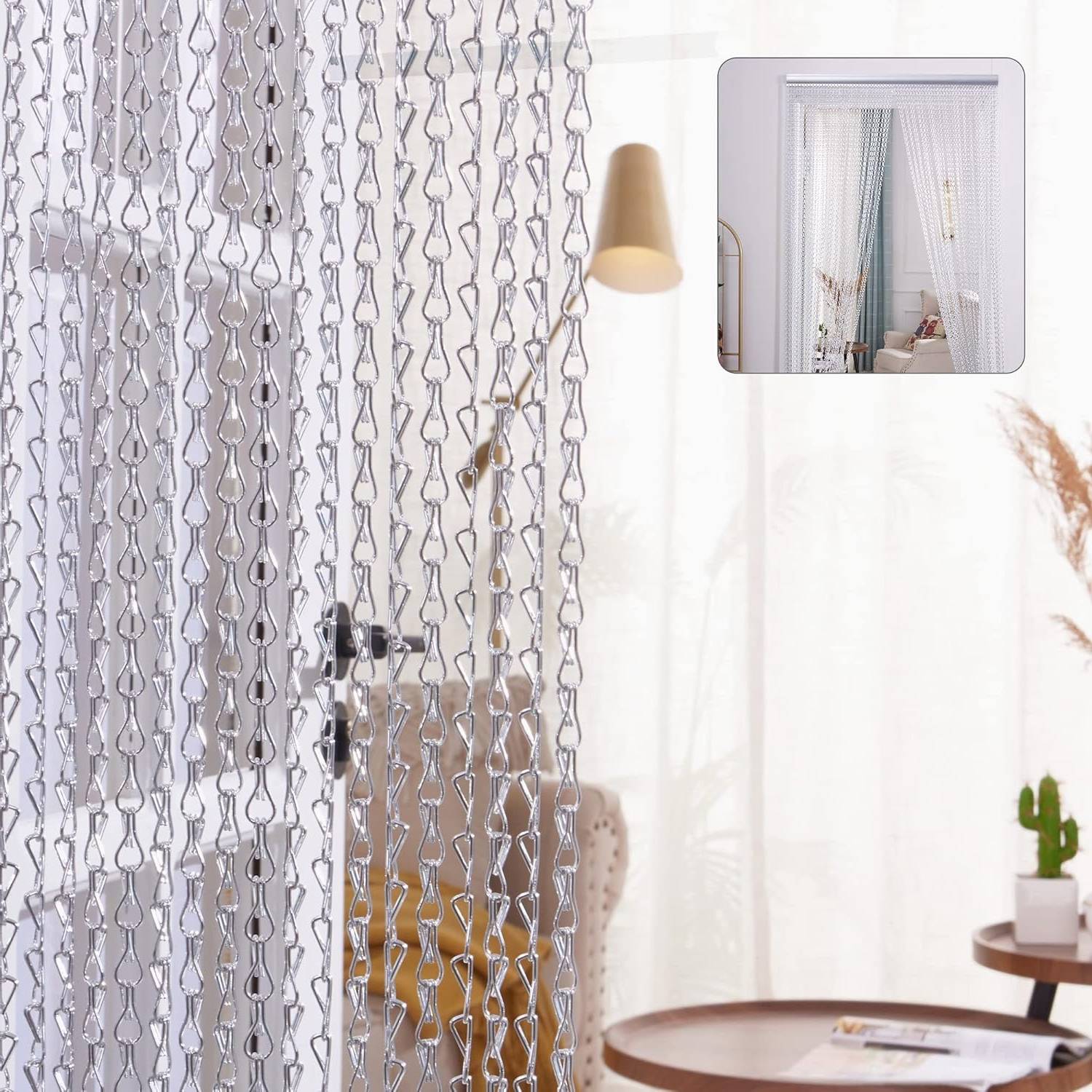 Chain Mail Curtains - Black